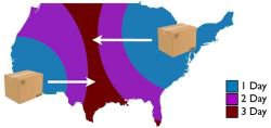 shipping map